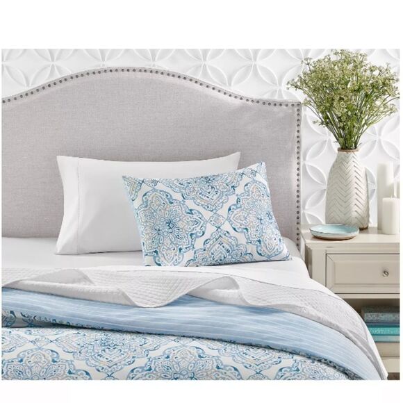 Charter Club Damask Collection Coastal Medallion 3-pc. Duvet Cover Set - Picture 3 of 6